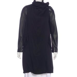 AllSaint Leather-Paneled Jacket. Size S UK 8